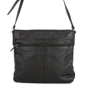 PRADA Black Leather Shoulder Bag